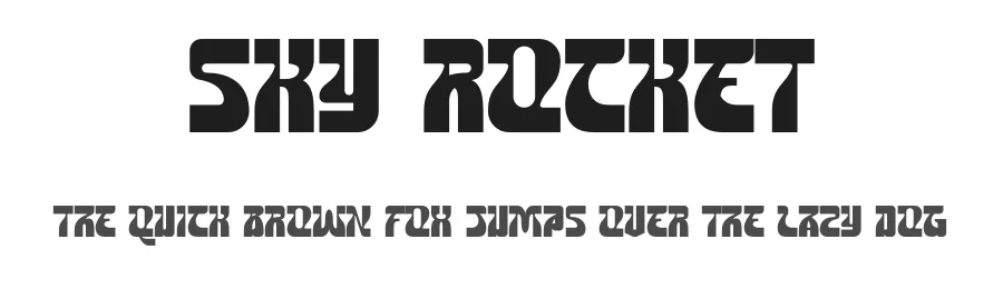Sky Rocket by Rian Dryana — Display Font