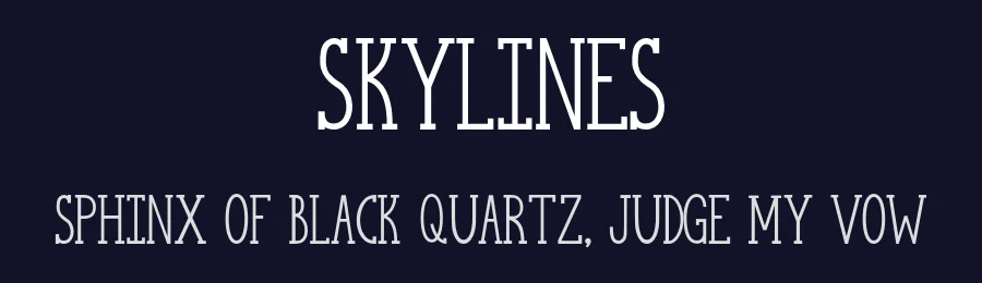Skylines — Slab Serif Font — thumbnail 2
