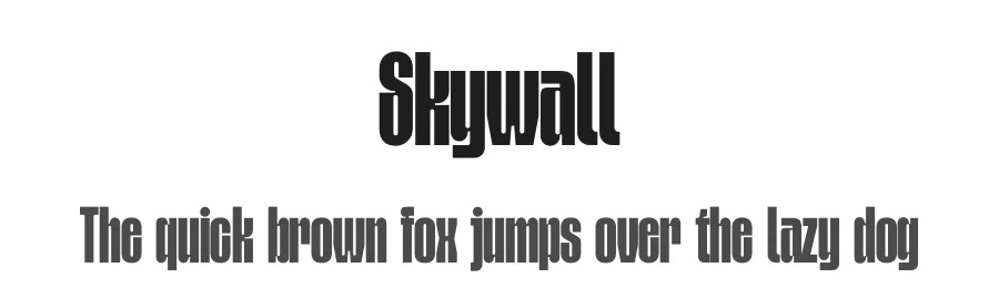 Skywall by Muhammad Muammar, Furqan Sudirman — Sans Serif Font