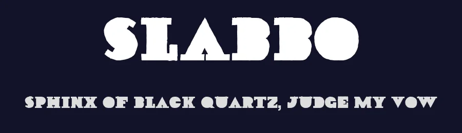 Slabbo — Slab Serif Font — thumbnail 2