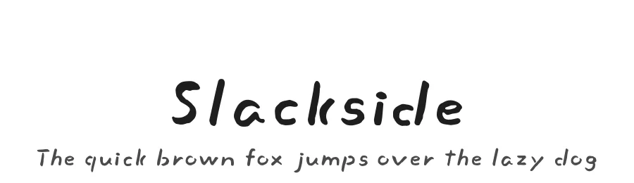 Slackside by Maniackers Design — Script Handwritten Font