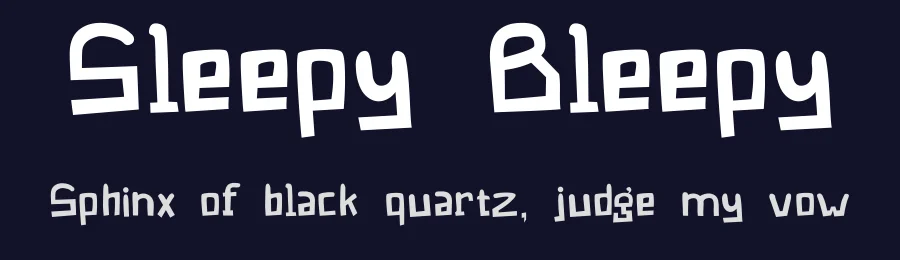 Sleepy Bleepy — Script Handwritten Font — thumbnail 2