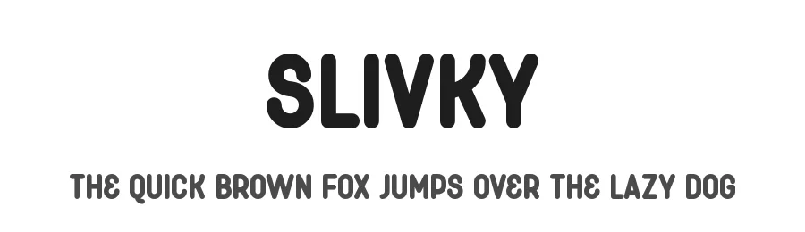 Slivky by Slava Antipov β Display Font