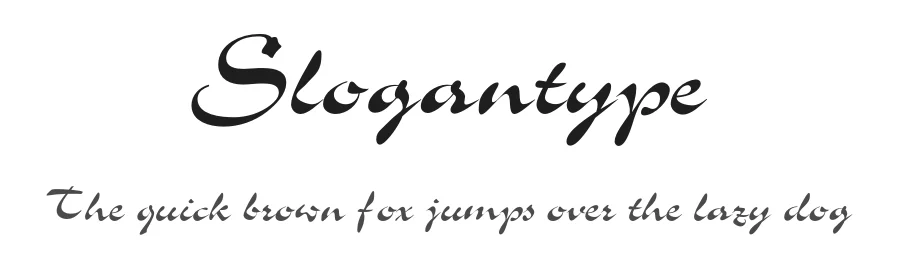 Slogantype — Script Handwritten Font