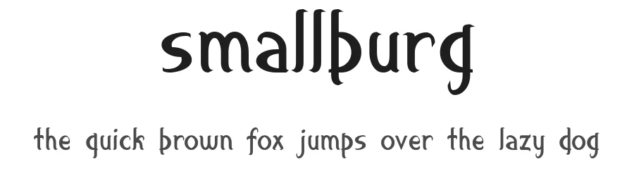 Smallburg by GGBot — Script Handwritten Font