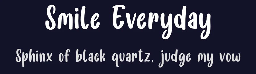 Smile Everyday by Jefri Dwi Alfatah — Script Handwritten Font — thumbnail 2