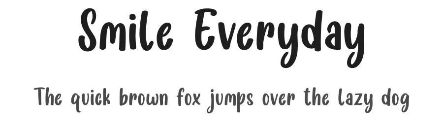 Smile Everyday by Jefri Dwi Alfatah — Script Handwritten Font