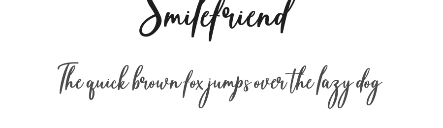 Smilefriend by Lettersweet — Script Handwritten Font