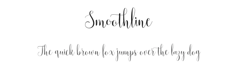 Smoothline by Area Type Studio — Script Handwritten Font