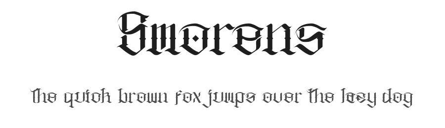 Smorens by Ragamkata Studio — Display Font