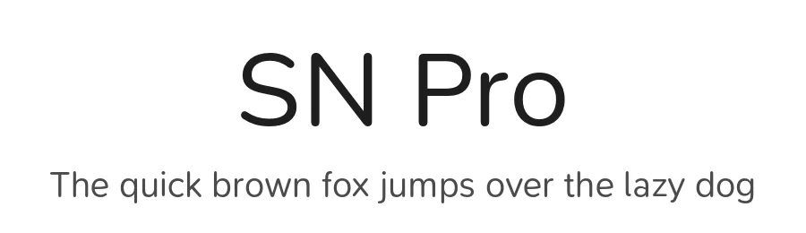 SN Pro by Tobias Whetton β Sans Serif Font