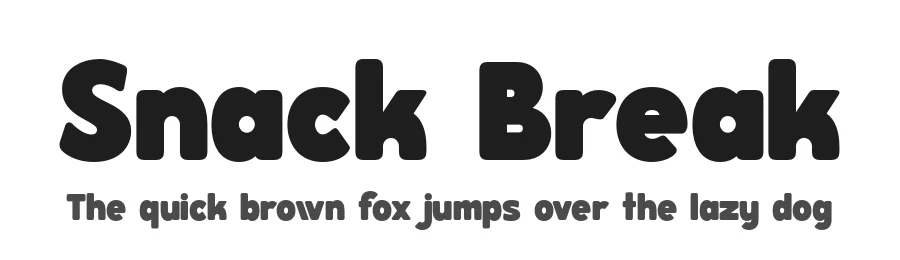 Snack Break by Jamaludin Ahmad Sahestya Dharma — Display Font