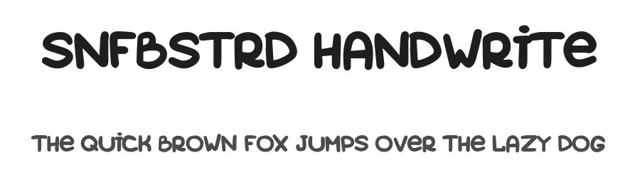 SNFBSTRD Handwrite