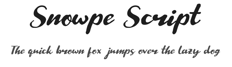 Snowpe Script by Polah — Script Handwritten Font
