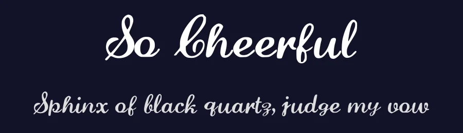 So Cheerful — Script Handwritten Font — thumbnail 2