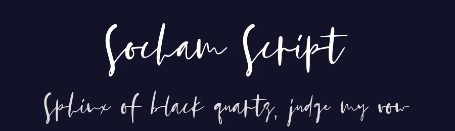 Socham Script by DmitriyChirkov — Script Handwritten Font — thumbnail 2