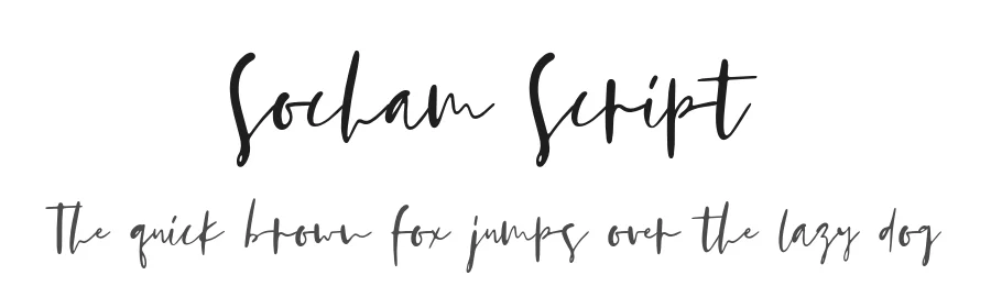 Socham Script by DmitriyChirkov — Script Handwritten Font