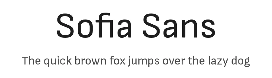 Sofia Sans by Botio Nikoltchev, Ani Petrova — Sans Serif Font