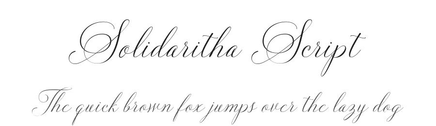 Solidaritha Script by Great Studio — Script Handwritten Font