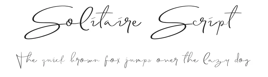 Solitaire Script by Gumacreative — Script Handwritten Font
