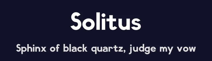 Solitus — Sans Serif Font — thumbnail 2