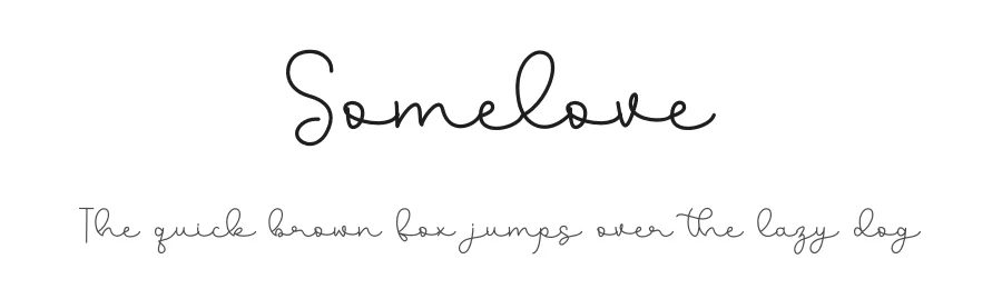 Somelove by Ahmad Afandi — Script Handwritten Font