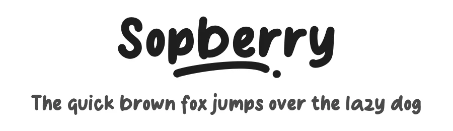 Sopberry by MJType (Muhamad Junaid) www.mjtype.com — Script Handwritten Font