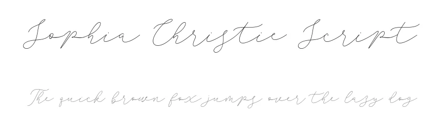 Sophia Christie Script by Rian Rahardi — Script Handwritten Font