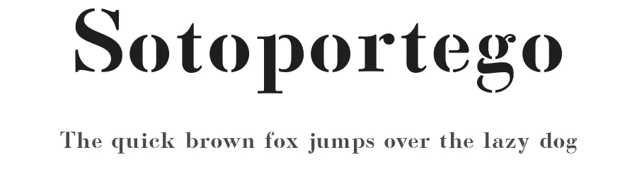 Sotoportego by Ben Byram-Wigfield — Serif Font