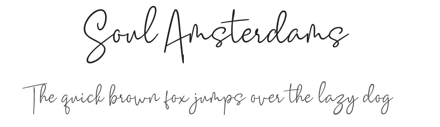 Soul Amsterdams by Fadhil — Script Handwritten Font