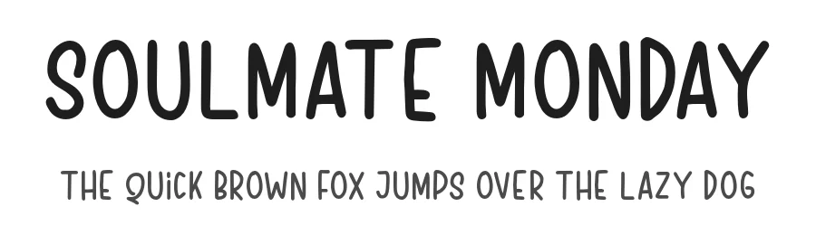 Soulmate Monday by Lettersweet — Script Handwritten Font