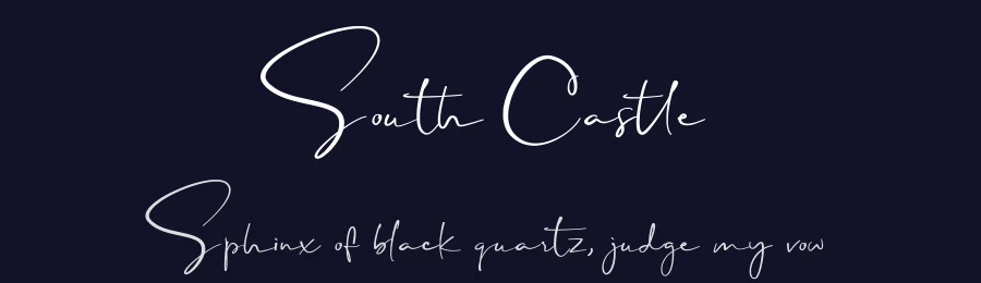 South Castle — Script Handwritten Font — thumbnail 2