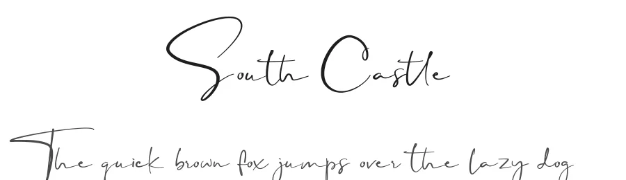 South Castle — Script Handwritten Font