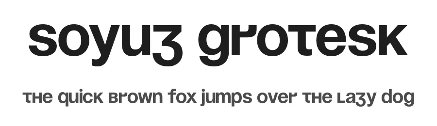 Soyuz Grotesk by The Temporary State β Display Font