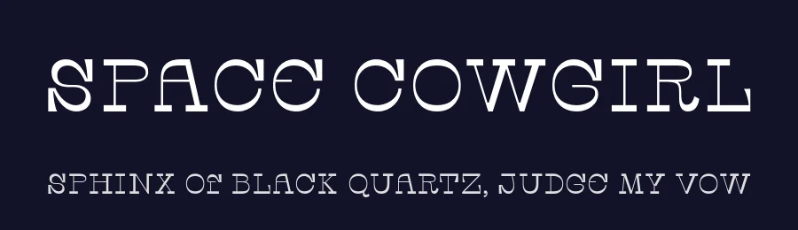 Space Cowgirl by Valery Marier — Slab Serif Font — thumbnail 2