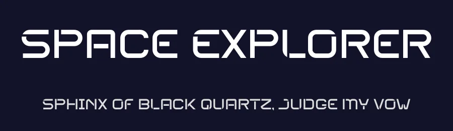 Space Explorer by Sahirul — Display Font — thumbnail 2