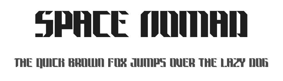 Space Nomad by Tokopress Team — Display Font