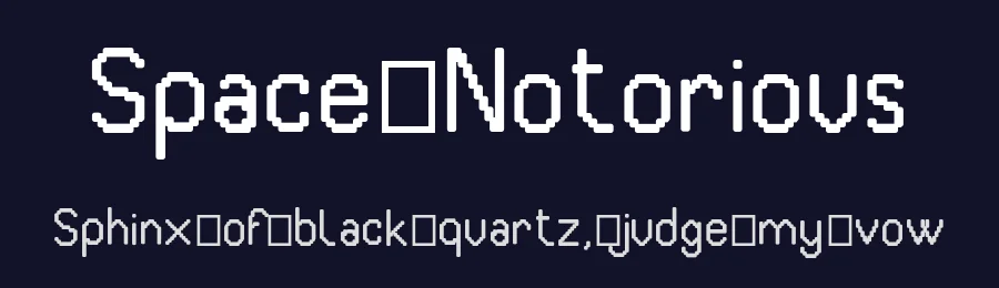 Space Notorious — Sans Serif Font — thumbnail 2