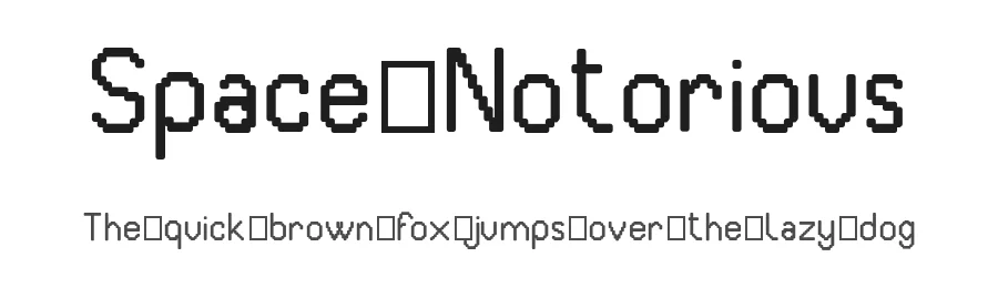 Space Notorious — Sans Serif Font