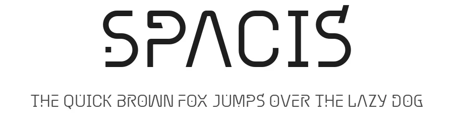 Spacis by Jarnawi Saja — Display Font
