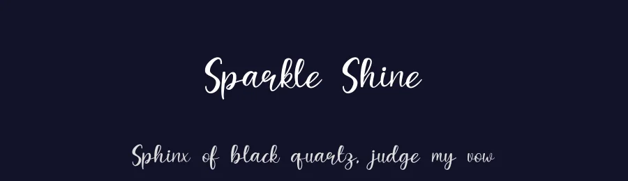 Sparkle Shine — Script Handwritten Font — thumbnail 2
