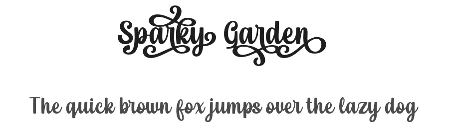 Sparky Garden by Lettersweet — Script Handwritten Font