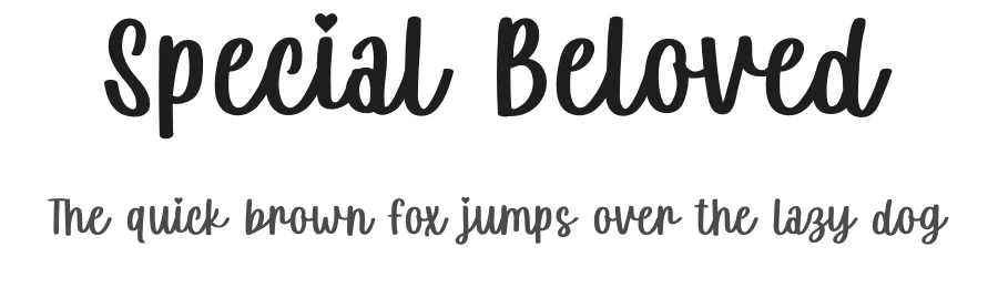 Special Beloved by Jefri Dwi Alfatah — Script Handwritten Font