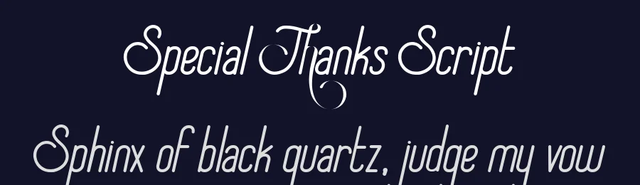 Special Thanks Script by Memet Saputro — Script Handwritten Font — thumbnail 2