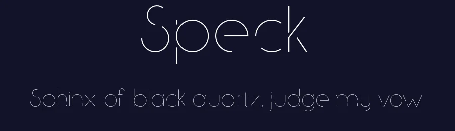 Speck — Sans Serif Font — thumbnail 2