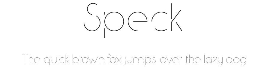 Speck — Sans Serif Font