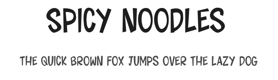 Spicy Noodles by Sara Linsley — Script Handwritten Font