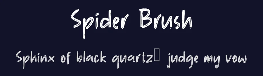 Spider Brush — Script Handwritten Font — thumbnail 2
