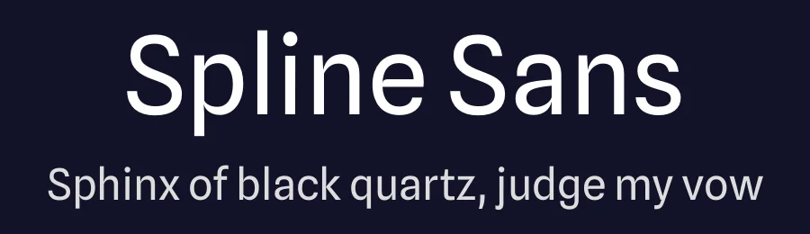 Spline Sans by Eben Sorkin, Mirko Velimirovic — Sans Serif Font — thumbnail 2