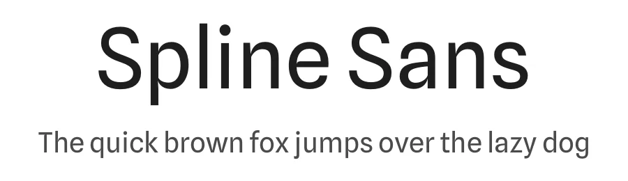 Spline Sans by Eben Sorkin, Mirko Velimirovic — Sans Serif Font